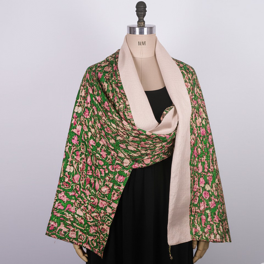 Aditi Reversible Sari Scarf – Handcrafted, Unique & Ethically Made from Upcycled Silks