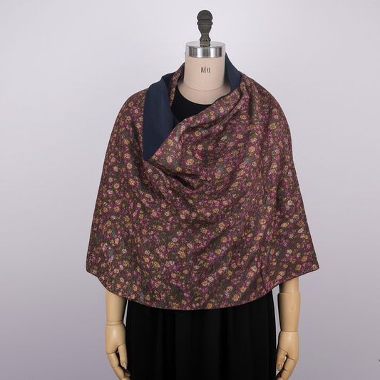 Ayra Reversible Sari Scarf – Handcrafted, Unique & Ethically Made from Upcycled Silks