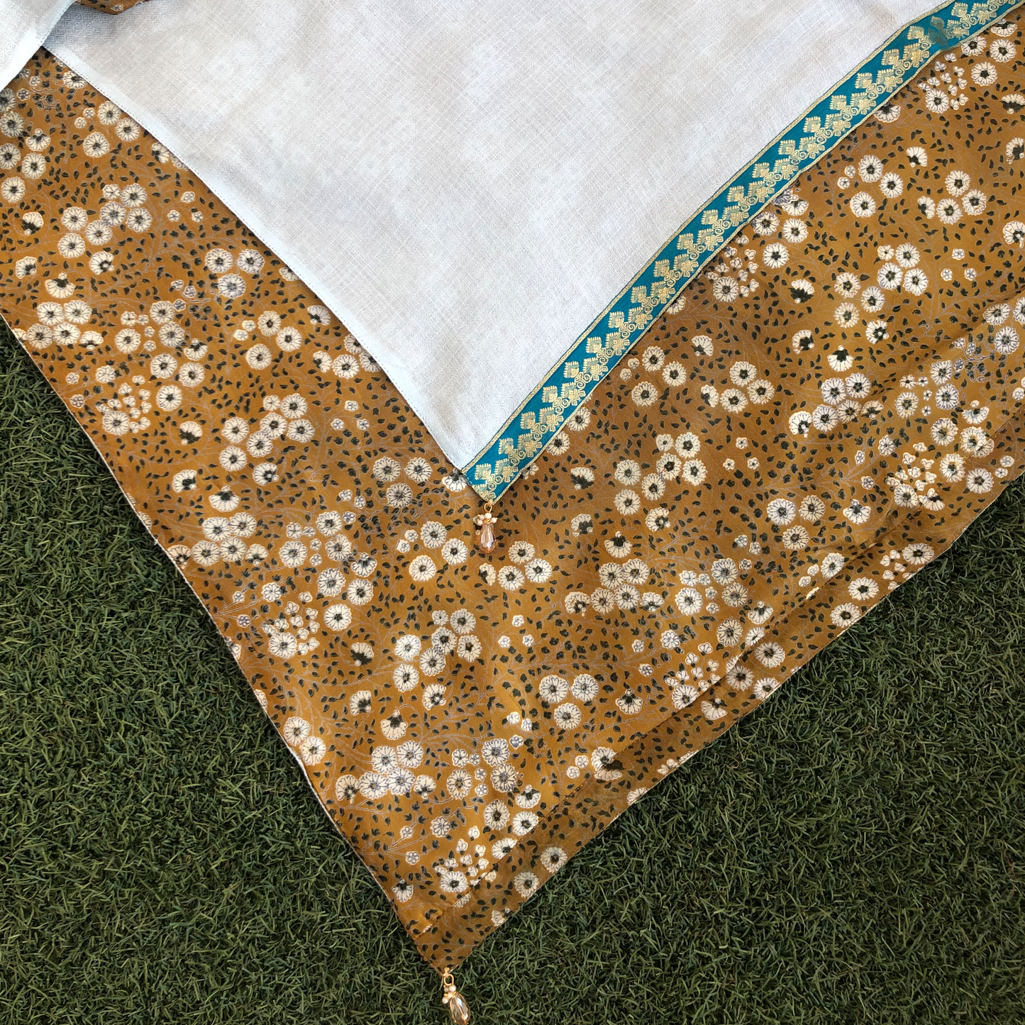 Dhriti Reversible Sari Scarf – Handcrafted, Unique & Ethically Made from Upcycled Silks