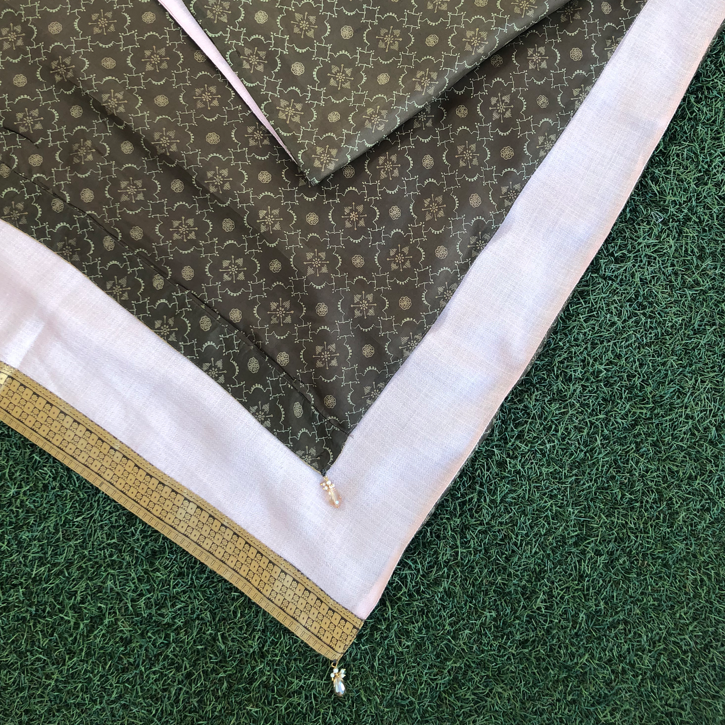 Dhwani Reversible Sari Scarf – Handcrafted, Unique & Ethically Made from Upcycled Silks