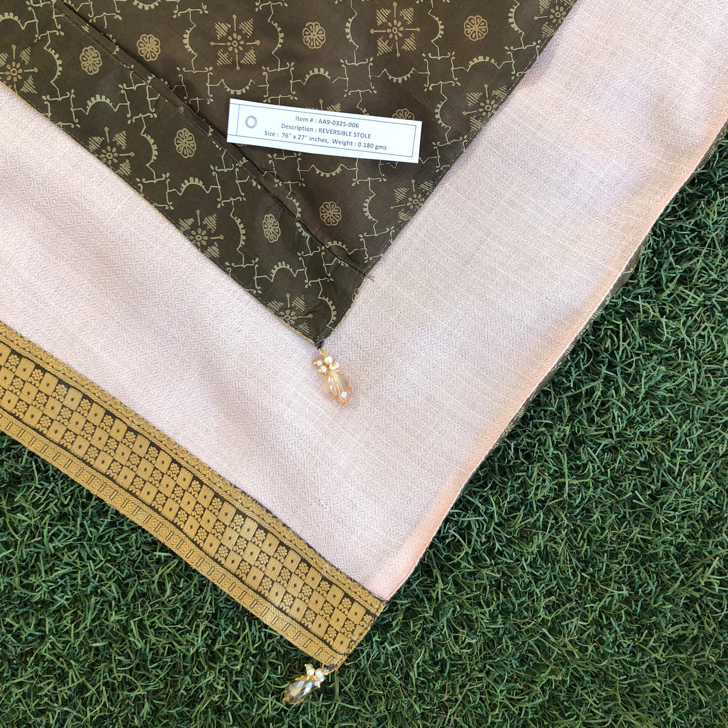 Dhwani Reversible Sari Scarf – Handcrafted, Unique & Ethically Made from Upcycled Silks