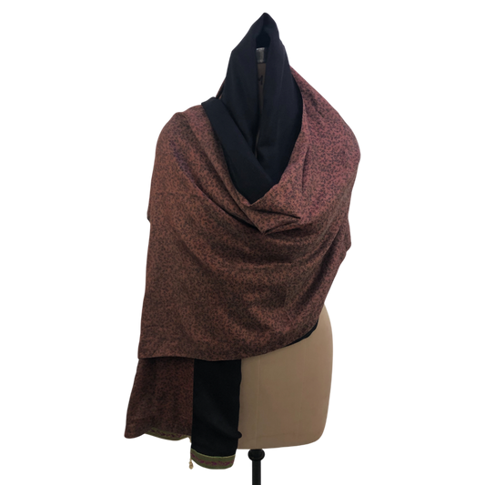 Aarohi Reversible Sari Scarf – Handcrafted, Unique & Ethically Made from Upcycled Silks