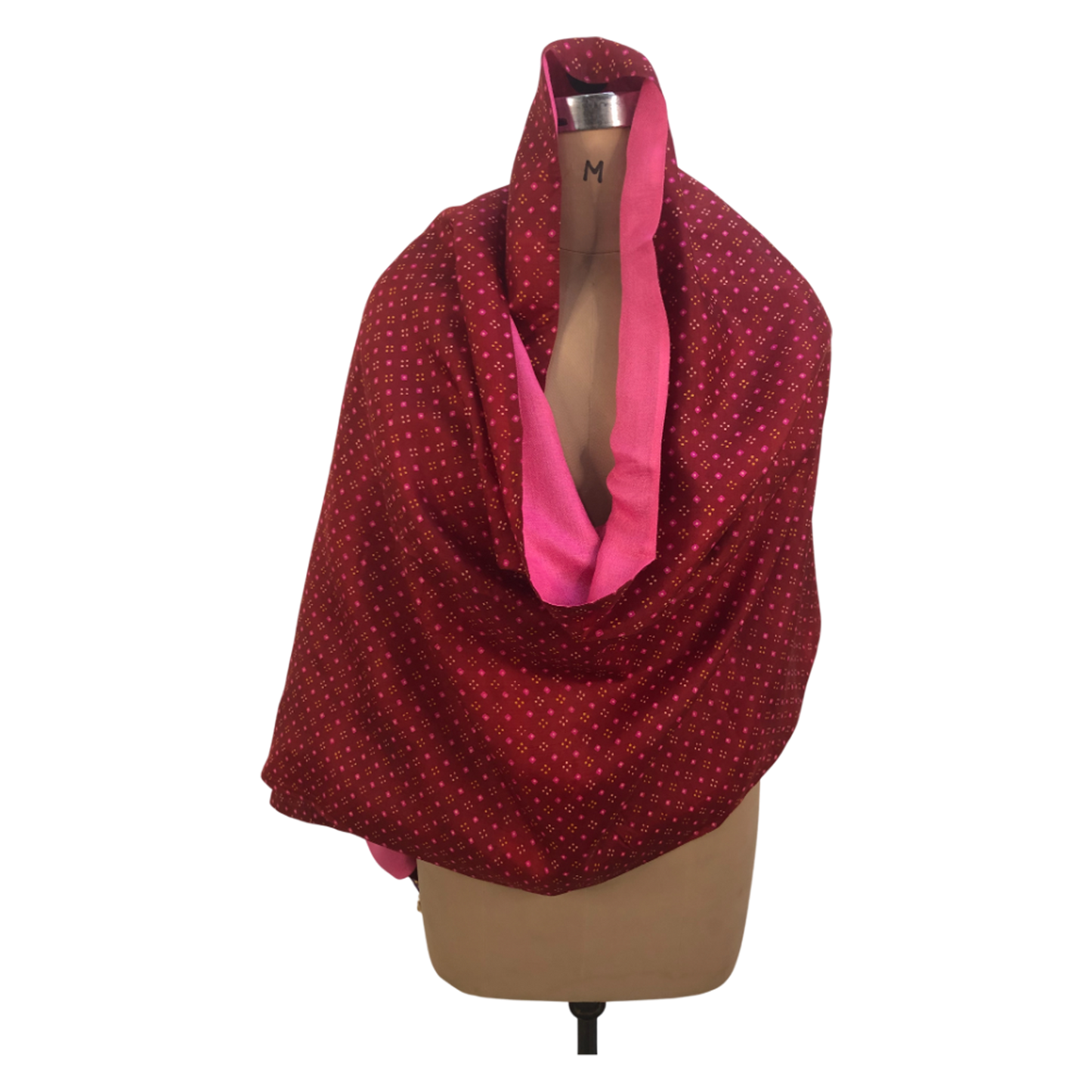 Kashvi Reversible Sari Scarf – Handcrafted, Unique & Ethically Made from Upcycled Silks