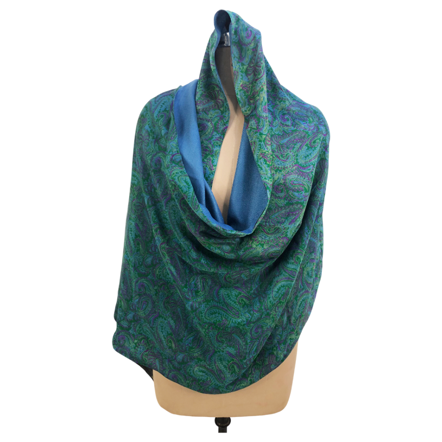 Samriddhi Reversible Sari Scarf – Handcrafted, Unique & Ethically Made from Upcycled Silks