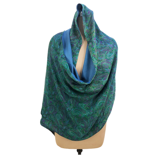 Samriddhi Reversible Sari Scarf – Handcrafted, Unique & Ethically Made from Upcycled Silks