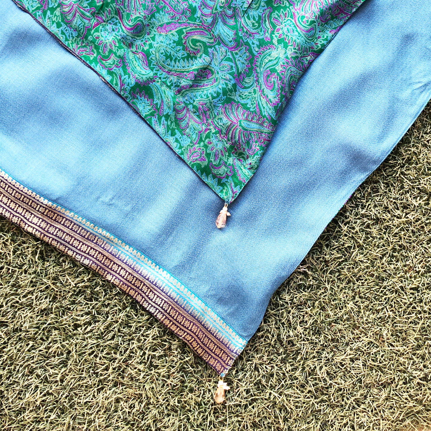 Samriddhi Reversible Sari Scarf – Handcrafted, Unique & Ethically Made from Upcycled Silks