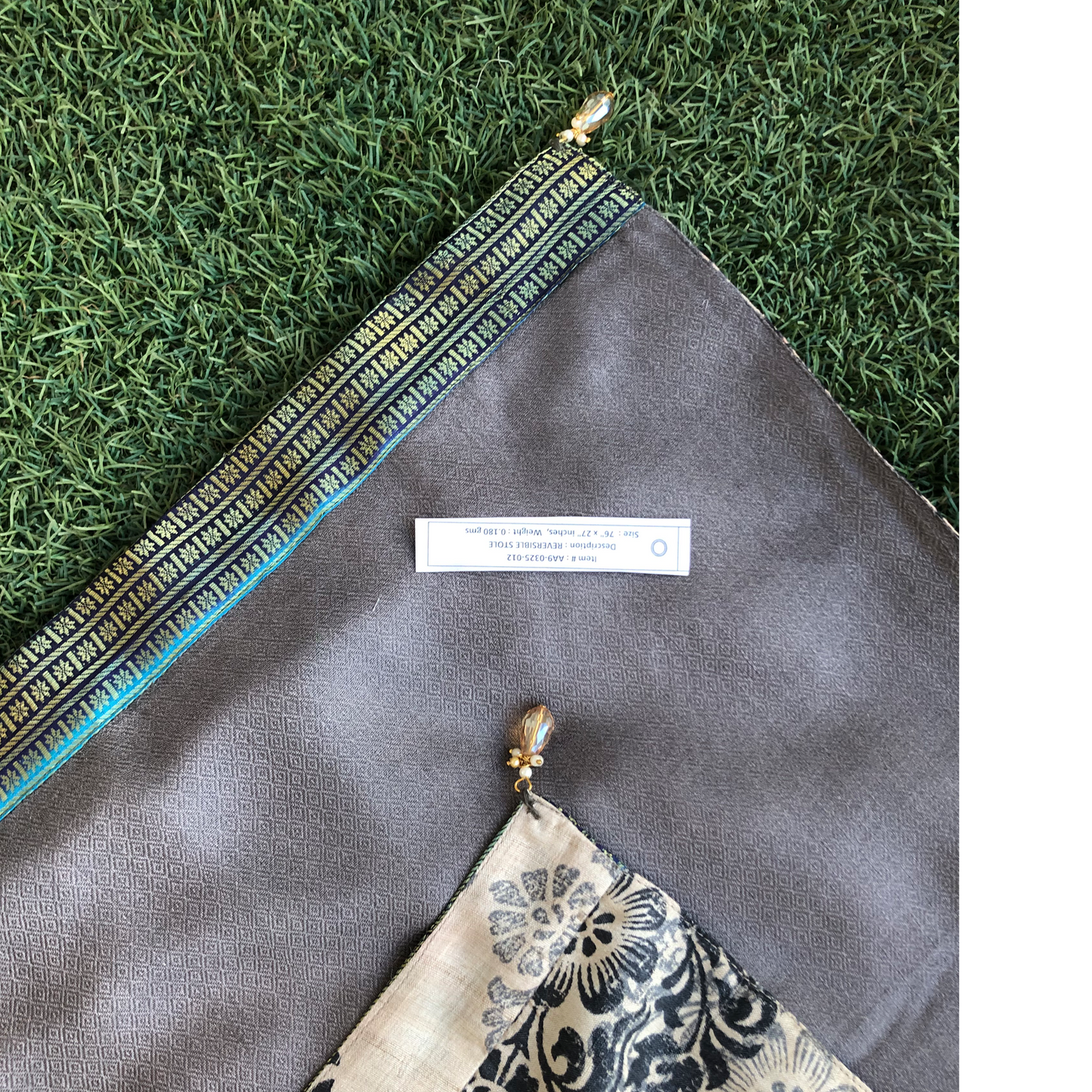 Mira Reversible Sari Scarf – Handcrafted, Unique & Ethically Made from Upcycled Silks