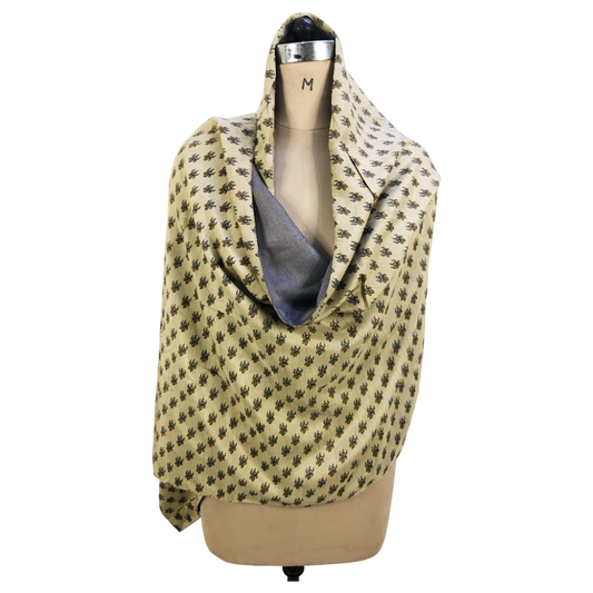 Isha Reversible Sari Scarf – Handcrafted, Unique & Ethically Made from Upcycled Silks