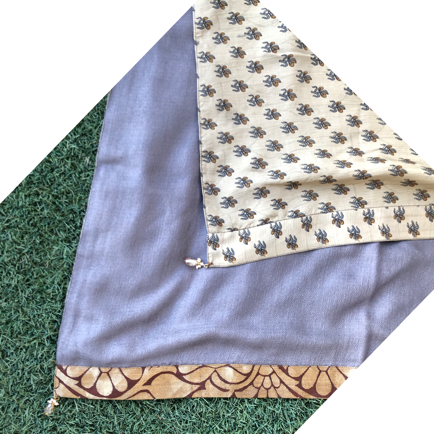 Isha Reversible Sari Scarf – Handcrafted, Unique & Ethically Made from Upcycled Silks