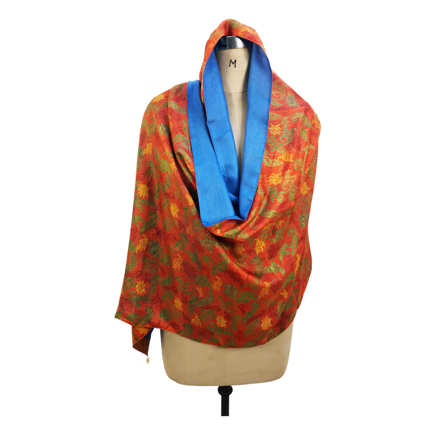 Ishani Reversible Sari Scarf – Handcrafted, Unique & Ethically Made from Upcycled Silks