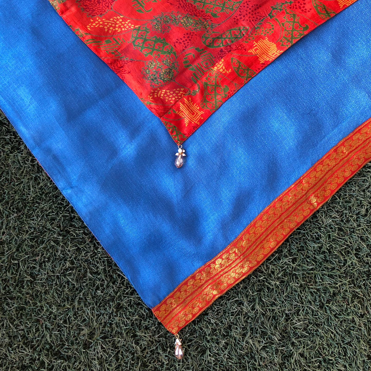 Ishani Reversible Sari Scarf – Handcrafted, Unique & Ethically Made from Upcycled Silks