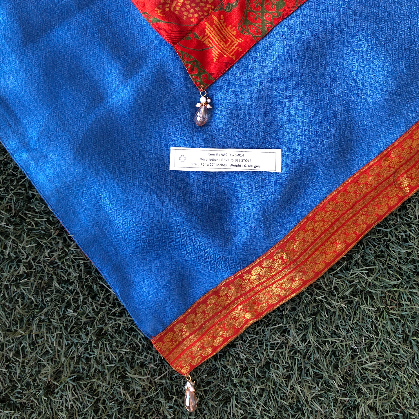 Ishani Reversible Sari Scarf – Handcrafted, Unique & Ethically Made from Upcycled Silks