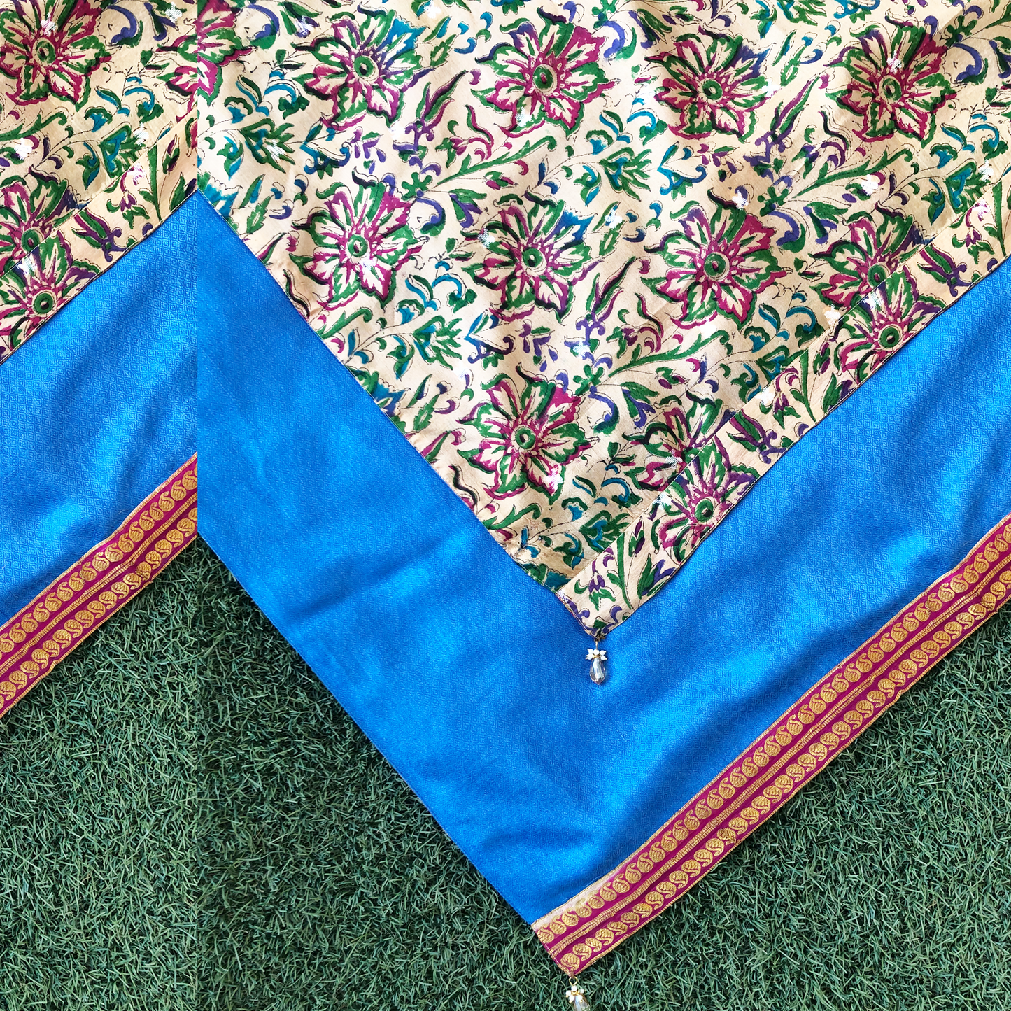 Kalyani Reversible Sari Scarf – Handcrafted, Unique & Ethically Made from Upcycled Silks