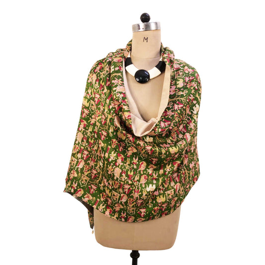 Kaira Reversible Sari Scarf – Handcrafted, Unique & Ethically Made from Upcycled Silks