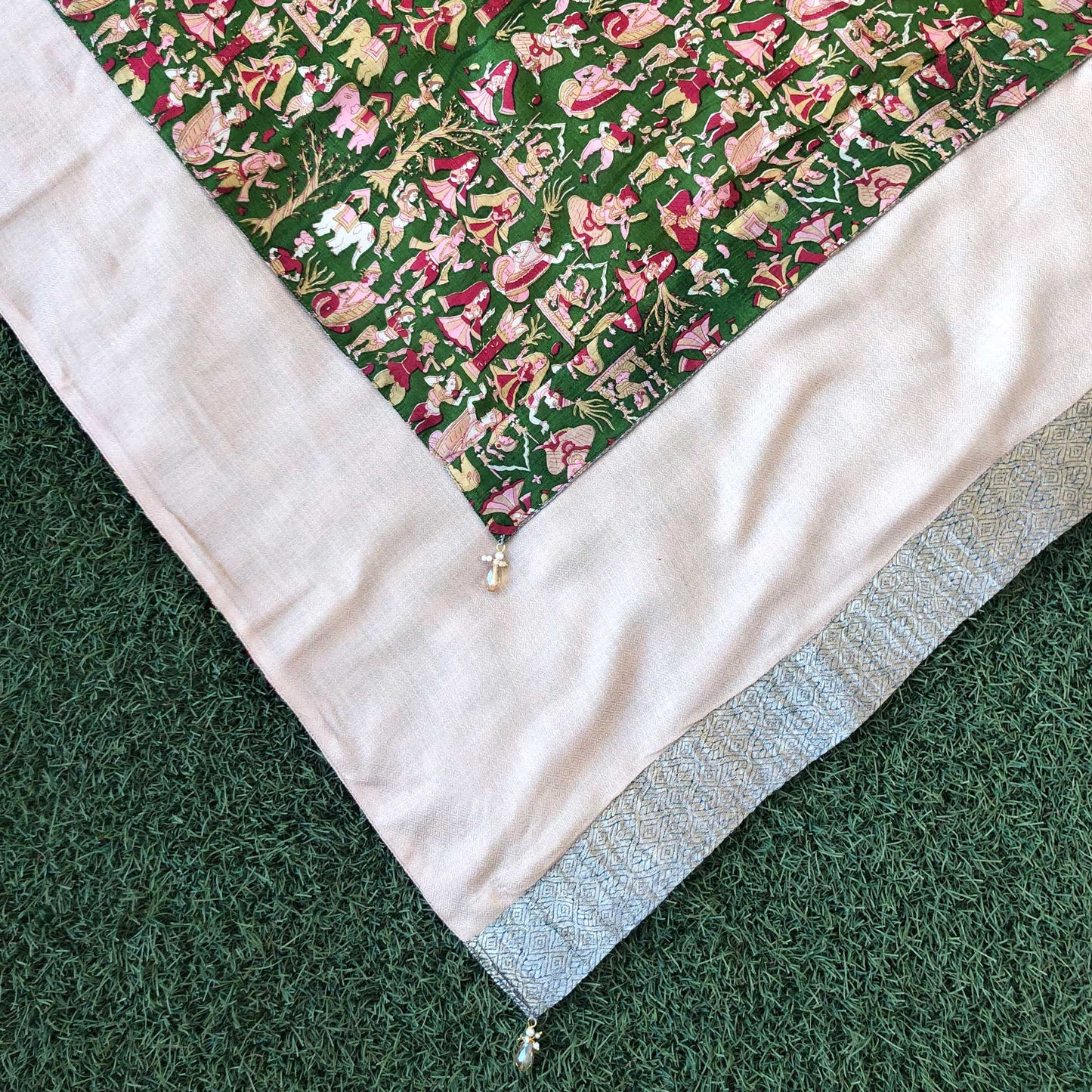 Kaira Reversible Sari Scarf – Handcrafted, Unique & Ethically Made from Upcycled Silks
