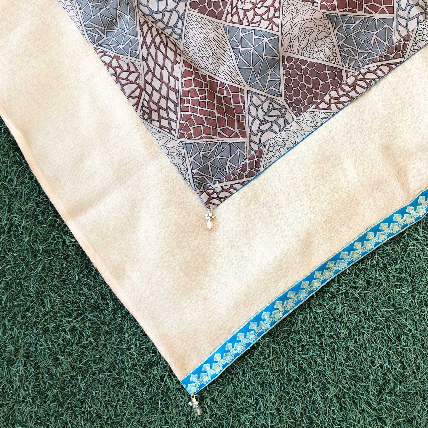 Kamya Reversible Sari Scarf – Handcrafted, Unique & Ethically Made from Upcycled Silks