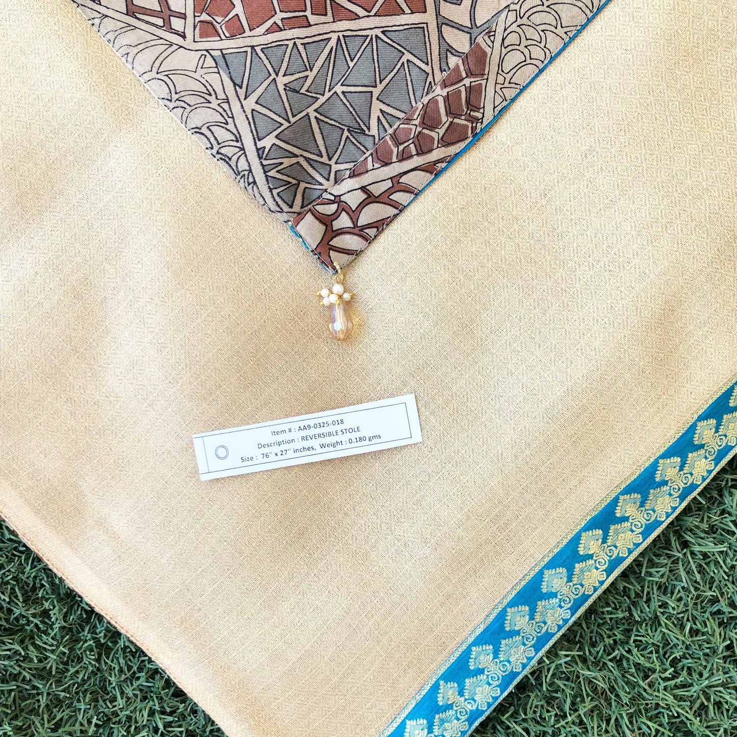 Kamya Reversible Sari Scarf – Handcrafted, Unique & Ethically Made from Upcycled Silks