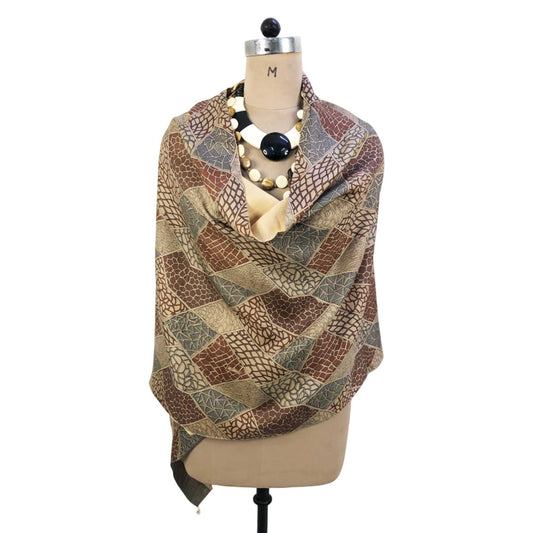 Karuna Reversible Sari Scarf – Handcrafted, Unique & Ethically Made from Upcycled Silks