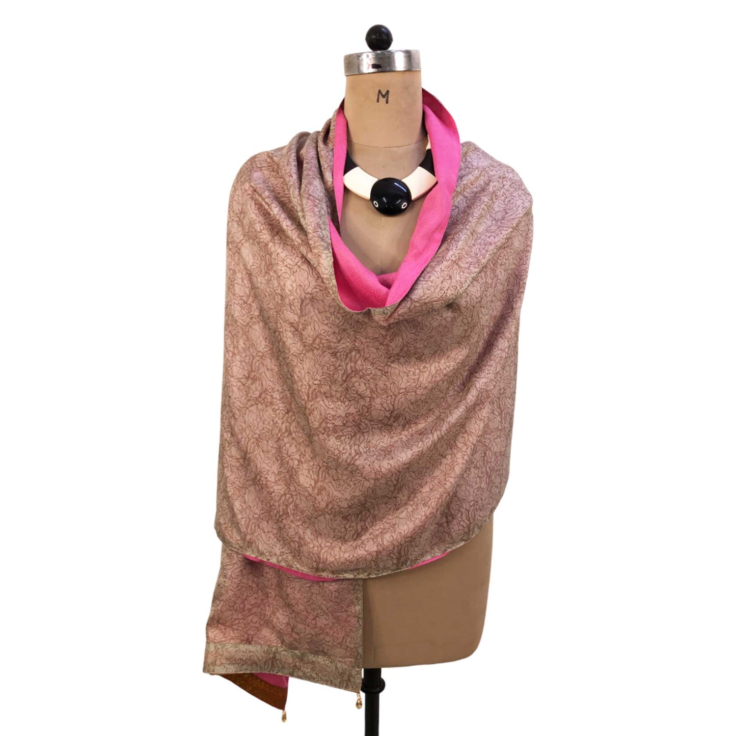 Kashish Reversible Sari Scarf – Handcrafted, Unique & Ethically Made from Upcycled Silks