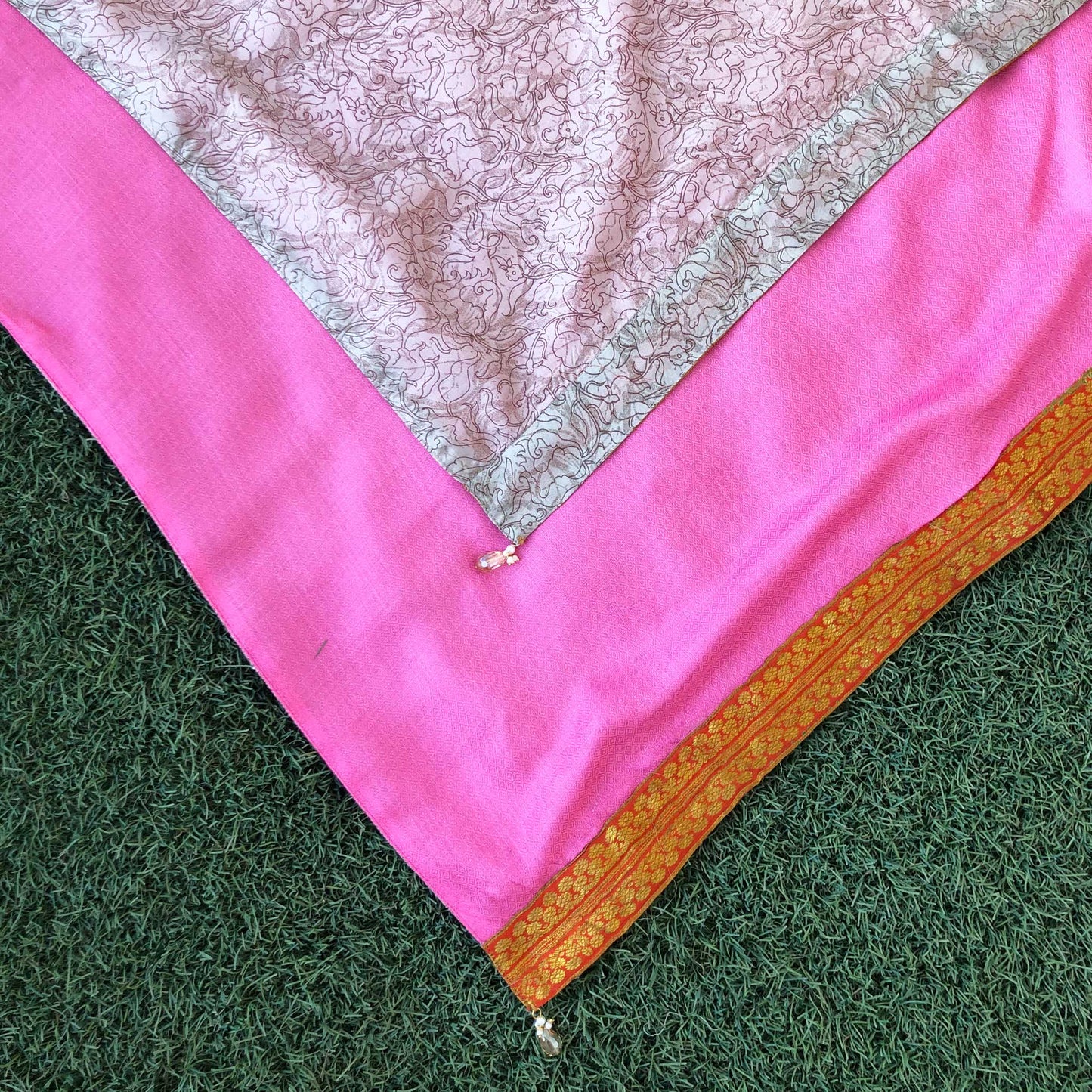Kashish Reversible Sari Scarf – Handcrafted, Unique & Ethically Made from Upcycled Silks