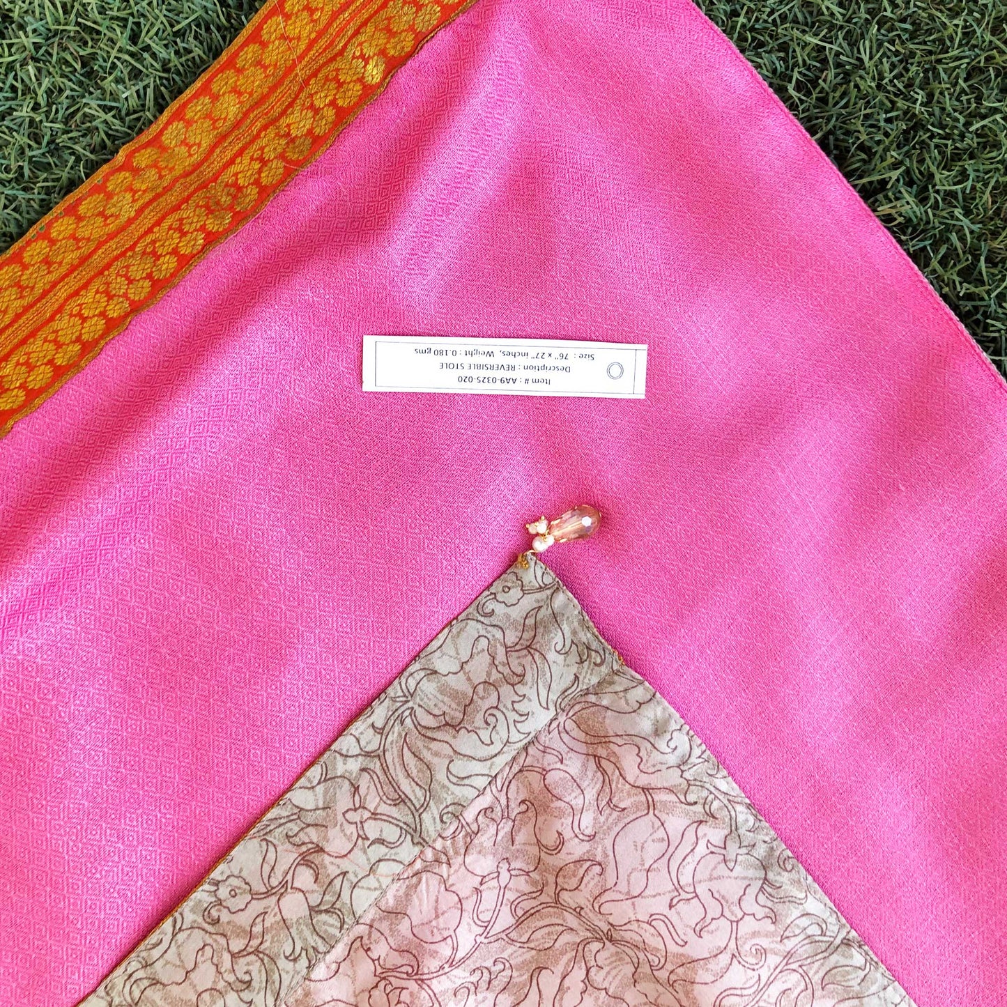 Kashish Reversible Sari Scarf – Handcrafted, Unique & Ethically Made from Upcycled Silks