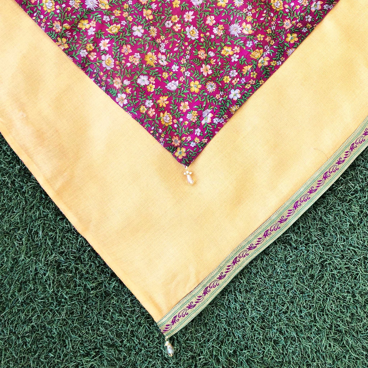 Kashish Reversible Sari Scarf – Handcrafted, Unique & Ethically Made from Upcycled Silks