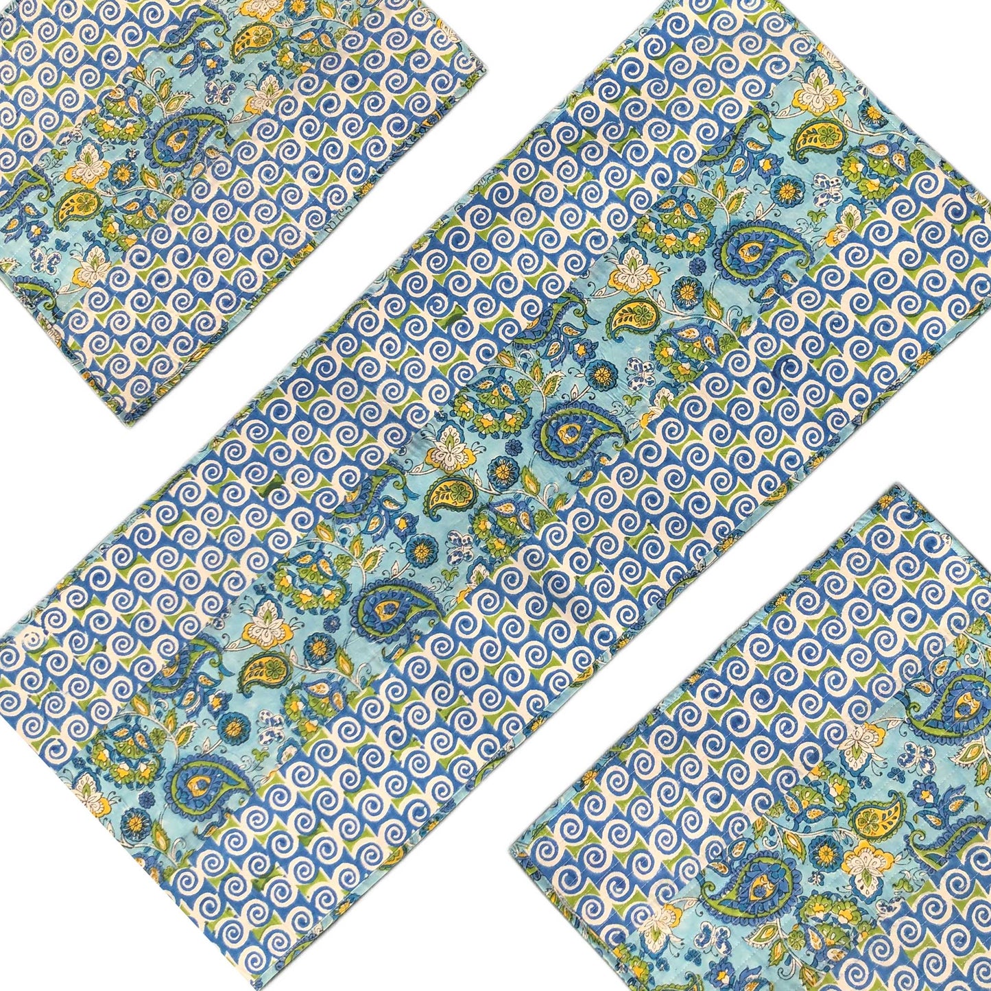 Karigari I Reversible Hand Block Print Cotton Placemat