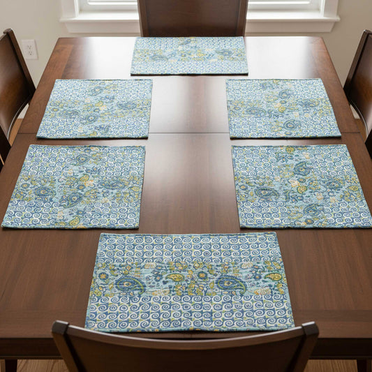 Karigari I Reversible Hand Block Print Cotton Placemat