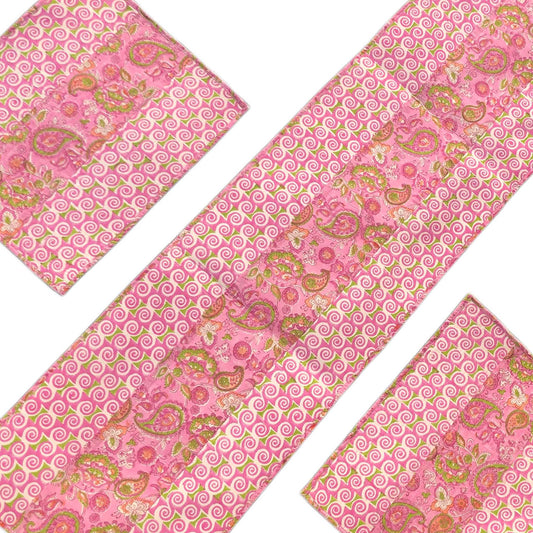 Prakriti I Reversible Hand Block Print Cotton Runner