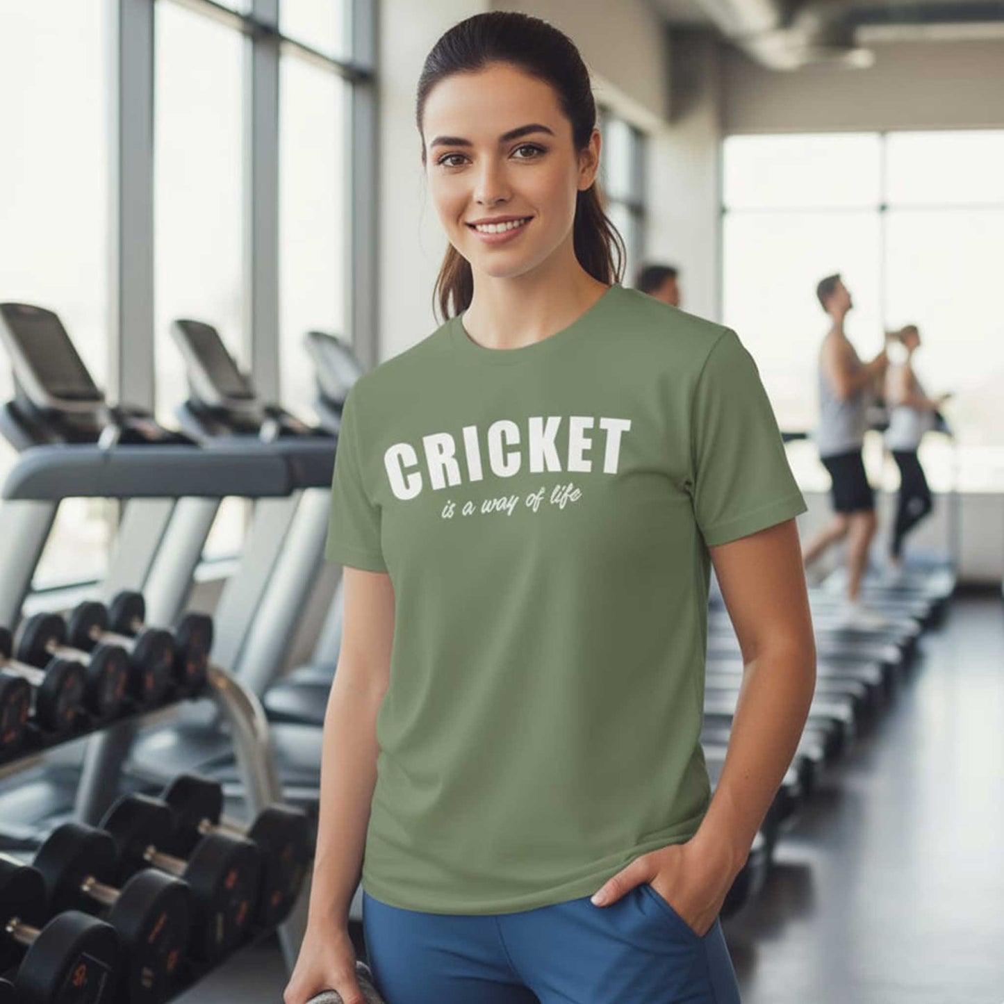 Shastra Sport T-shirt featuring bold “Cricket is way of life.” celebrating the spirit of the game