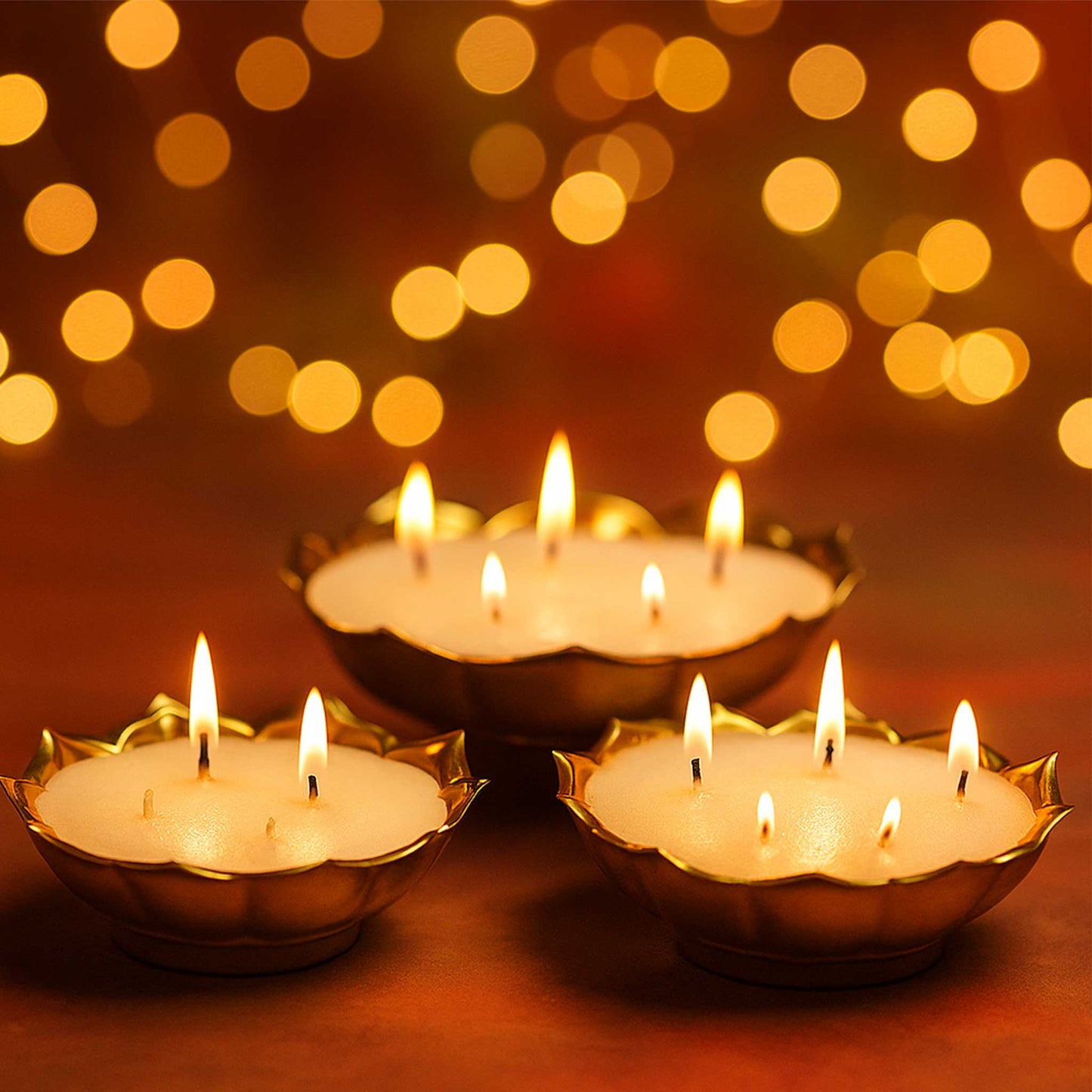 Premium Golden Urli Bowl for Deepawali, Puja and Home Decor | Multiple Sizes