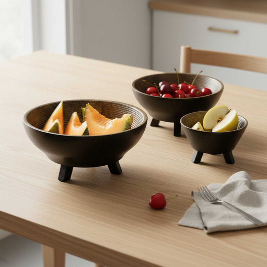 ShastraXellementry Orbis Tri Legged Shallow Round Bowl