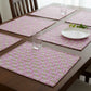 Pink spiral Cotton Reversible Dining Placemats Set of 4