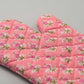 Blush Pink Floral I Printed Padded Oven Mitt