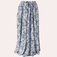 Neelam I Blue Floral Bird Skirt