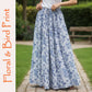Neelam I Blue Floral Bird Skirt