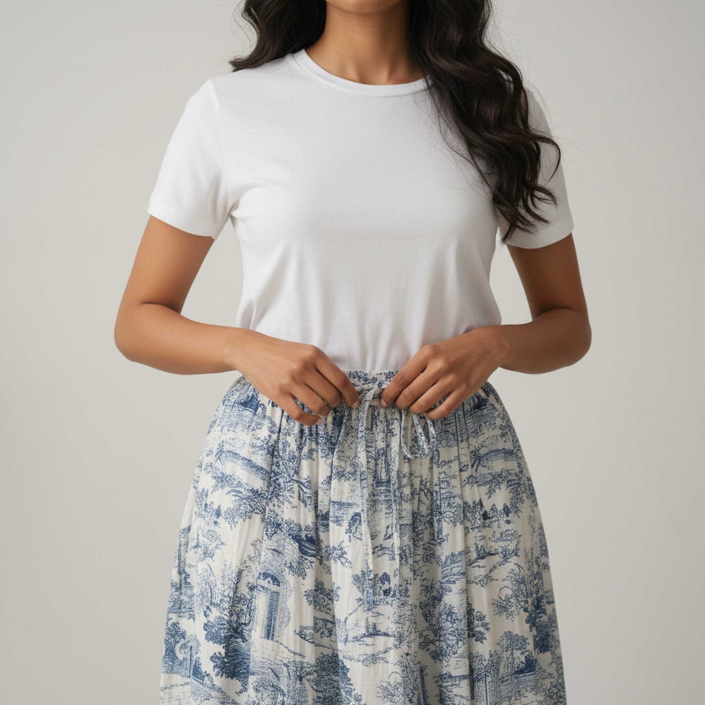 Heritage I Blue Scenic Skirt