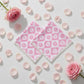 Cotton Mulmul Lip Block Print & Heart Handkerchief I Set (4 Pcs)