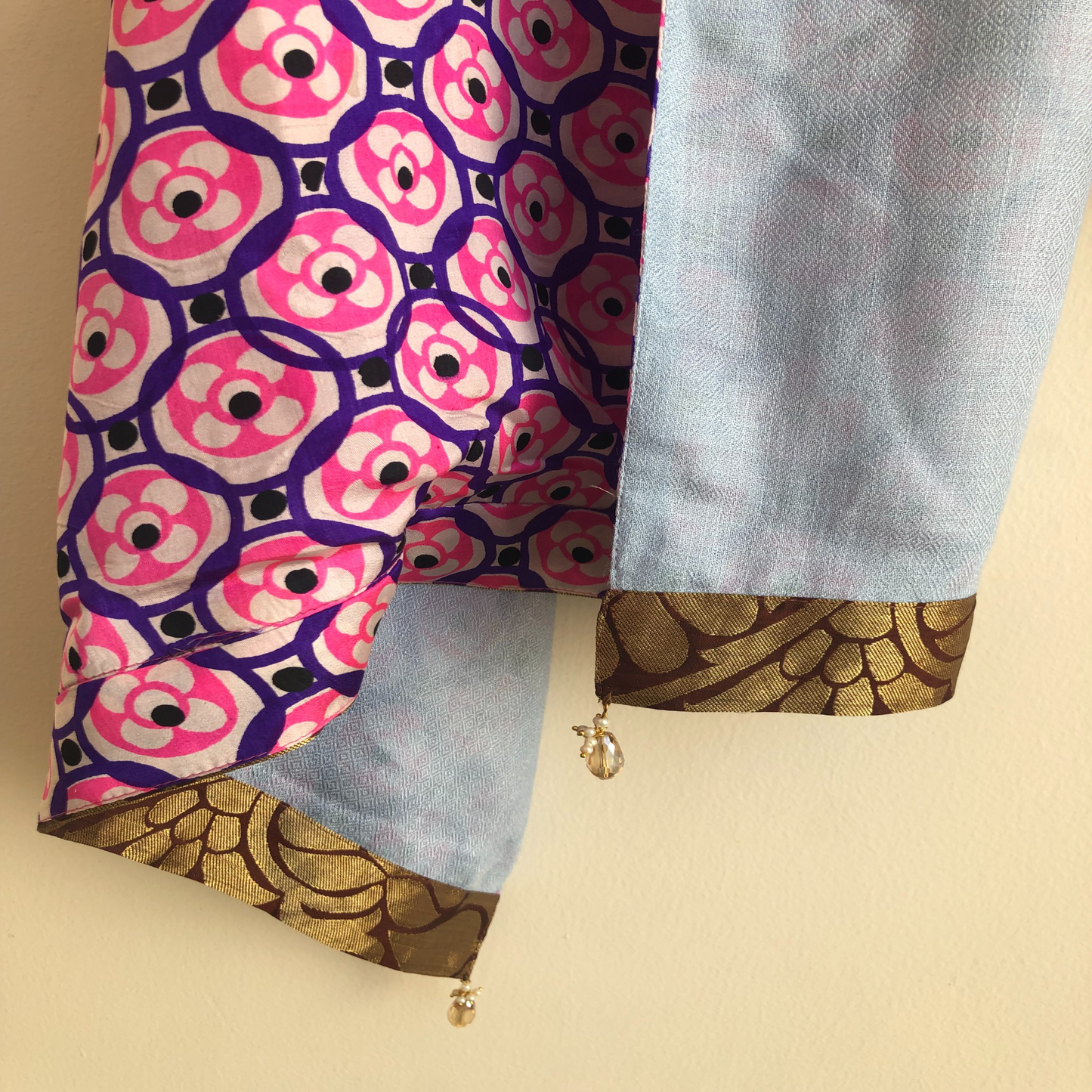 Aadhya Reversible Sari Scarf – Handcrafted, Unique & Ethically Made from Upcycled Silks