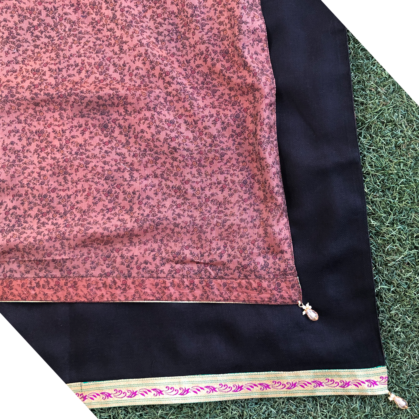 Aarohi Reversible Sari Scarf – Handcrafted, Unique & Ethically Made from Upcycled Silks
