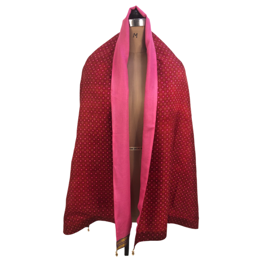 Kashvi Reversible Sari Scarf – Handcrafted, Unique & Ethically Made from Upcycled Silks