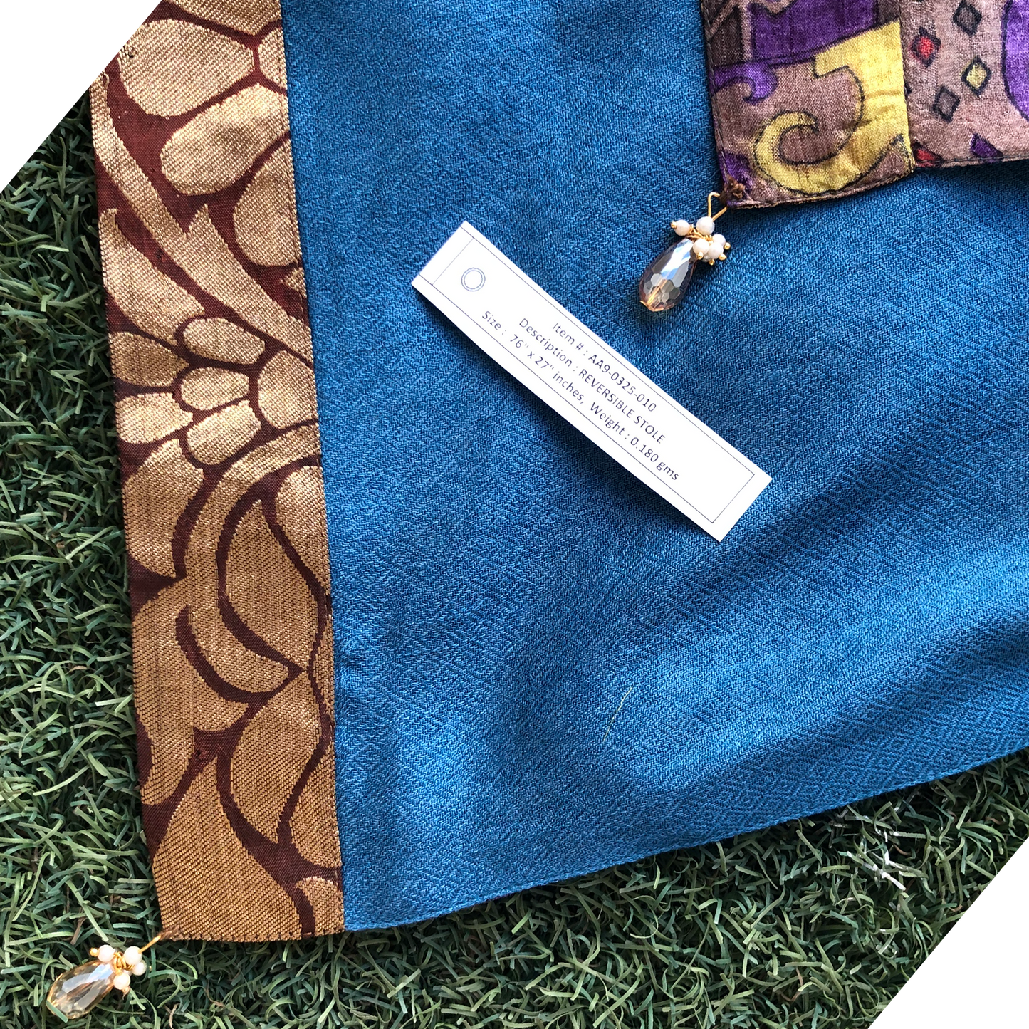 Medha Reversible Sari Scarf – Handcrafted, Unique & Ethically Made from Upcycled Silks