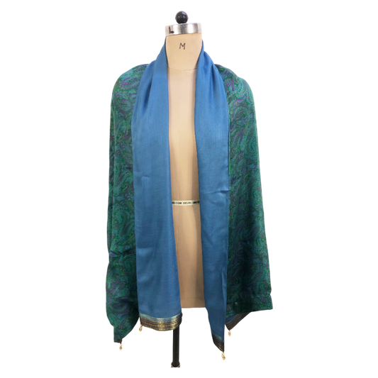 Samriddhi Reversible Sari Scarf – Handcrafted, Unique & Ethically Made from Upcycled Silks
