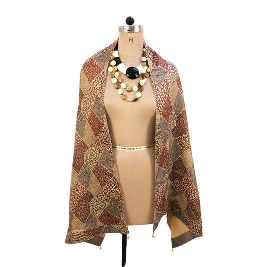 Karuna Reversible Sari Scarf – Handcrafted, Unique & Ethically Made from Upcycled Silks