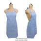 Adults Classic Small Check Cotton Apron with Adjustable Straps