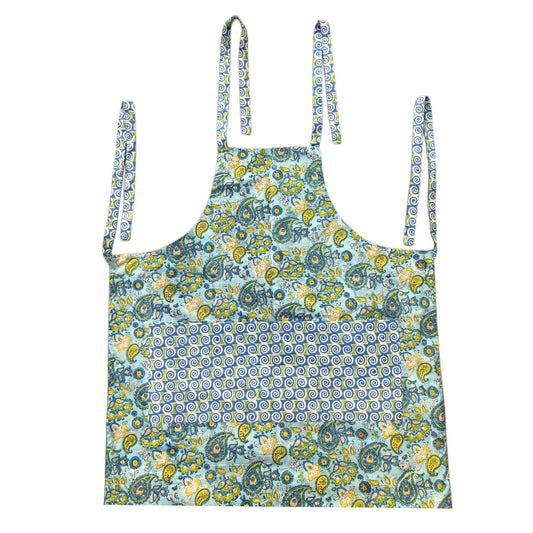 Karigari I Reversible Floral Hand Block Print Cotton Apron