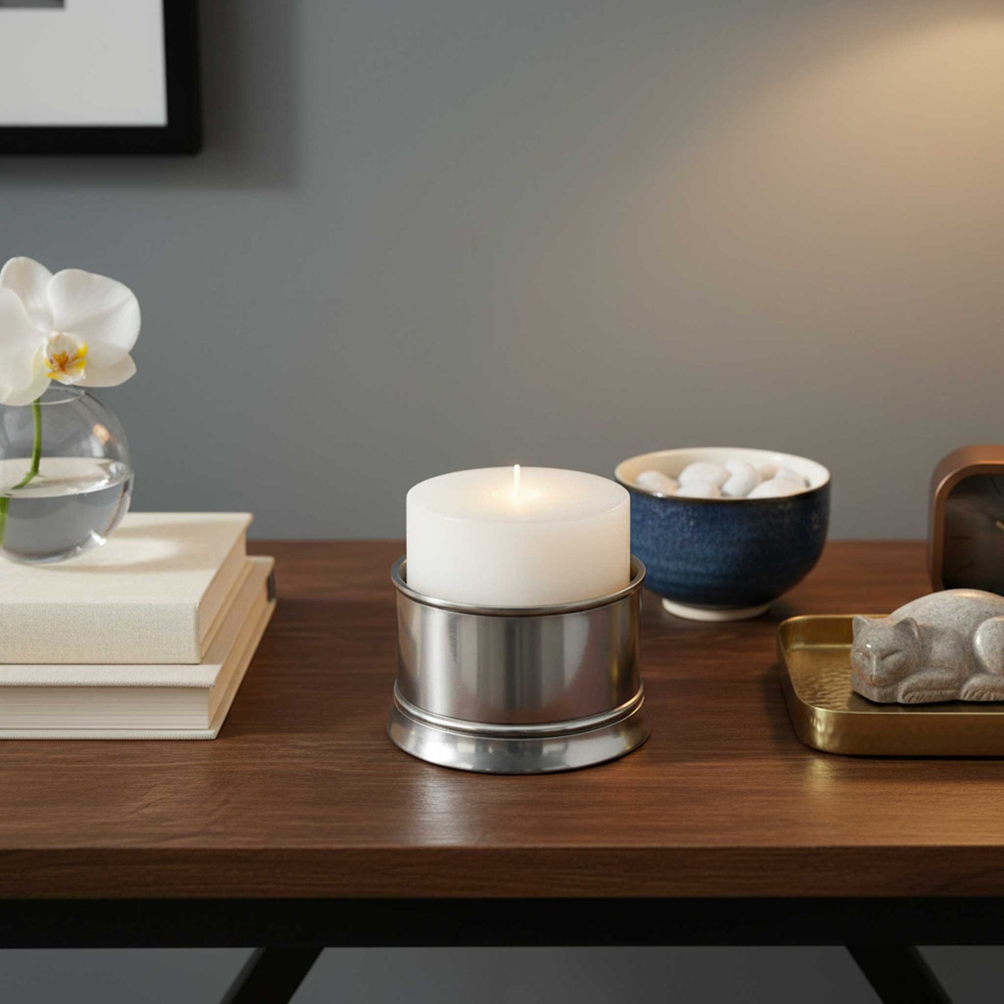 Metal Candle Sleeve Holder – 3" Pillar Fit