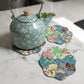 Bloom I Assorted Floral Patchwork Cotton Voile Coasters set of 3
