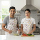 Floral Printed Cotton Apron Set for Cooking set of 2