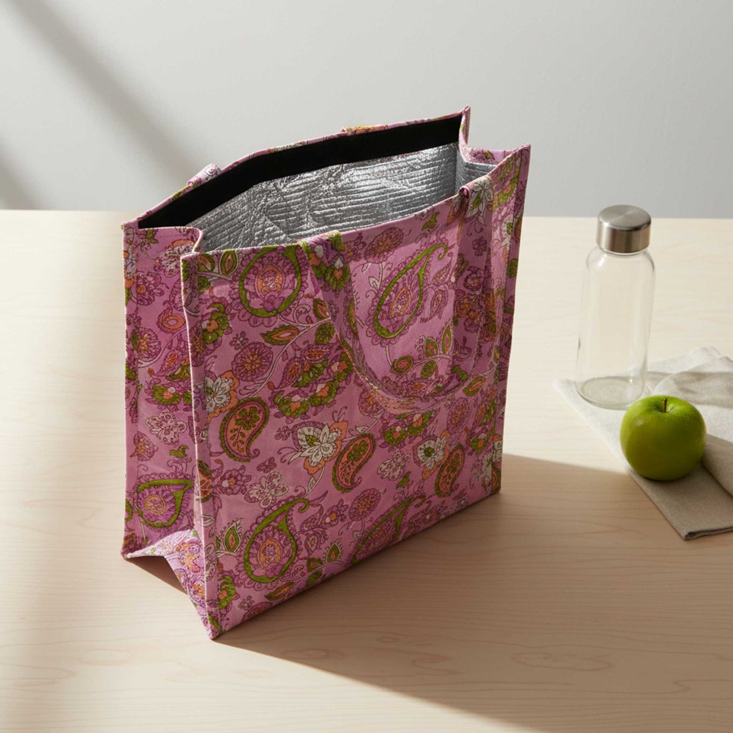 Pink Paisley Insulated Lunch  Bag | Hot & Cold Food